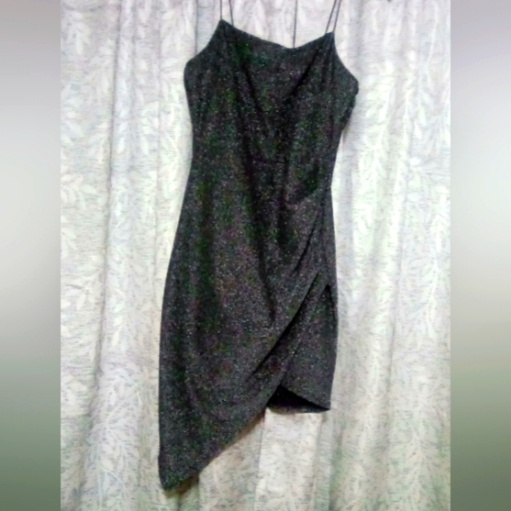 Elegant Black Glitter Dress